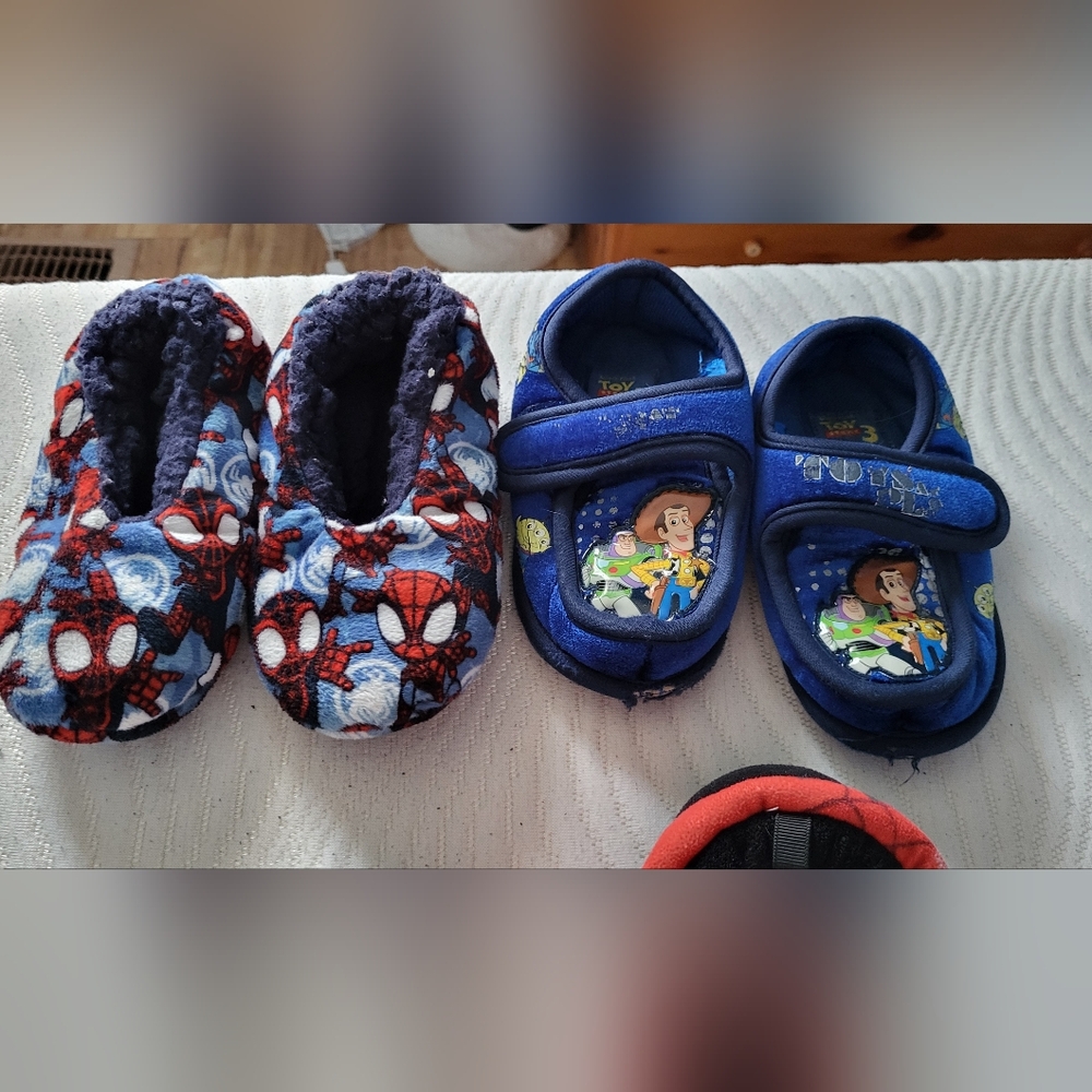 Kids' Character Slippers - Blue and Red